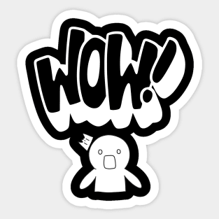 Wow Free Day Funny Cute shirt Sticker